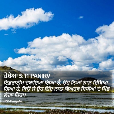 ਹੋਸ਼ੇਆ 5:11 PANIRV Bible Verse Image