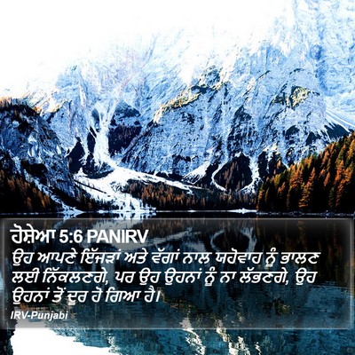 ਹੋਸ਼ੇਆ 5:6 PANIRV Bible Verse Image