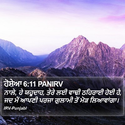 ਹੋਸ਼ੇਆ 6:11 PANIRV Bible Verse Image