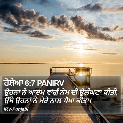 ਹੋਸ਼ੇਆ 6:7 PANIRV Bible Verse Image