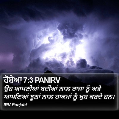 ਹੋਸ਼ੇਆ 7:3 PANIRV Bible Verse Image