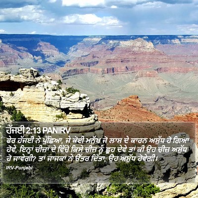 ਹੱਜਈ 2:13 PANIRV Bible Verse Image