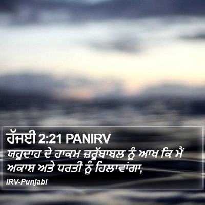 ਹੱਜਈ 2:21 PANIRV Bible Verse Image