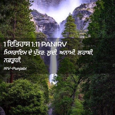 Picture 02 - 1 ਇਤਿਹਾਸ 1:11 PANIRV - ਮਿਸਰਾਇਮ ਦੇ ਪੁੱਤਰ: - Bible Verse Picture
