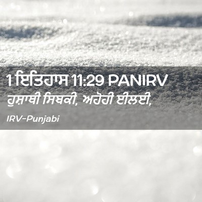 Picture 02 - 1 ਇਤਿਹਾਸ 11:29 PANIRV - ਹੁਸ਼ਾਥੀ ਸਿਬਕੀ, - Bible Verse Picture