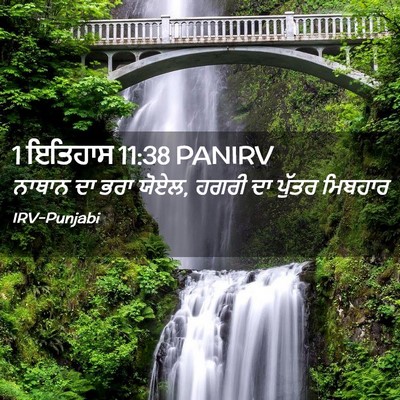 Picture 02 - 1 ਇਤਿਹਾਸ 11:38 PANIRV - ਨਾਥਾਨ ਦਾ ਭਰਾ ਯੋਏਲ, - Bible Verse Picture