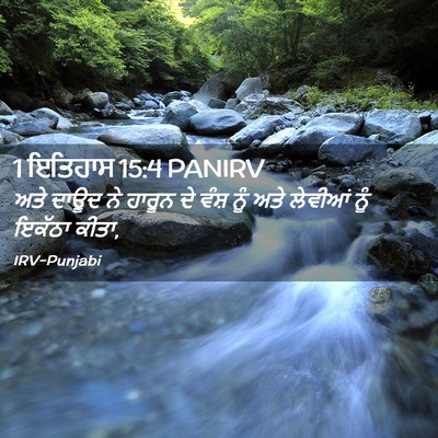 Picture 02 - 1 ਇਤਿਹਾਸ 15:4 PANIRV - ਅਤੇ ਦਾਊਦ ਨੇ ਹਾਰੂਨ - Bible Verse Picture
