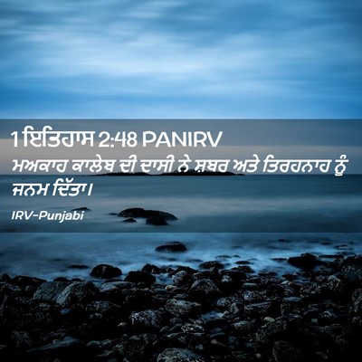 Picture 02 - 1 ਇਤਿਹਾਸ 2:48 PANIRV - ਮਅਕਾਹ ਕਾਲੇਬ ਦੀ - Bible Verse Picture