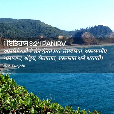 Picture 02 - 1 ਇਤਿਹਾਸ 3:24 PANIRV - ਅਲਯੋਏਨਈ ਦੇ ਸੱਤ - Bible Verse Picture