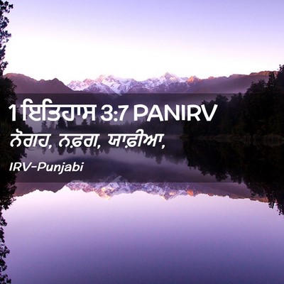 Picture 02 - 1 ਇਤਿਹਾਸ 3:7 PANIRV - ਨੋਗਹ, ਨਫ਼ਗ, - Bible Verse Picture