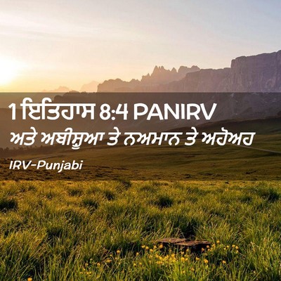 Picture 02 - 1 ਇਤਿਹਾਸ 8:4 PANIRV - ਅਤੇ ਅਬੀਸ਼ੂਆ ਤੇ - Bible Verse Picture