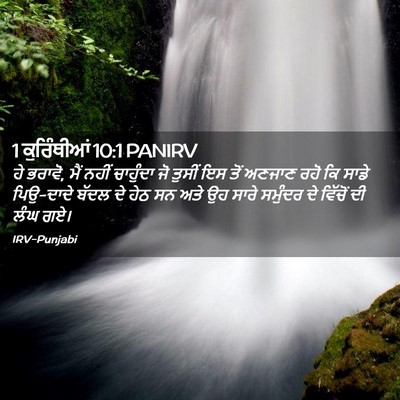 Picture 02 - 1 ਕੁਰਿੰਥੀਆਂ 10:1 PANIRV - ਹੇ ਭਰਾਵੋ, ਮੈਂ ਨਹੀਂ - Bible Verse Picture