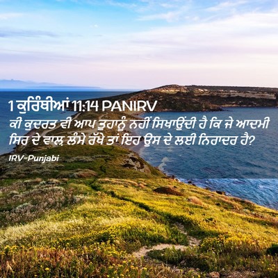 Picture 02 - 1 ਕੁਰਿੰਥੀਆਂ 11:14 PANIRV - ਕੀ ਕੁਦਰਤ ਵੀ ਆਪ - Bible Verse Picture