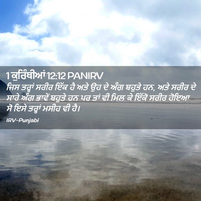 Picture 02 - 1 ਕੁਰਿੰਥੀਆਂ 12:12 PANIRV - ਜਿਸ ਤਰ੍ਹਾਂ ਸਰੀਰ - Bible Verse Picture