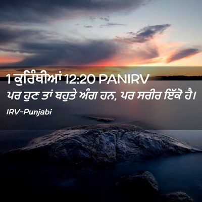 Picture 02 - 1 ਕੁਰਿੰਥੀਆਂ 12:20 PANIRV - ਪਰ ਹੁਣ ਤਾਂ ਬਹੁਤੇ - Bible Verse Picture