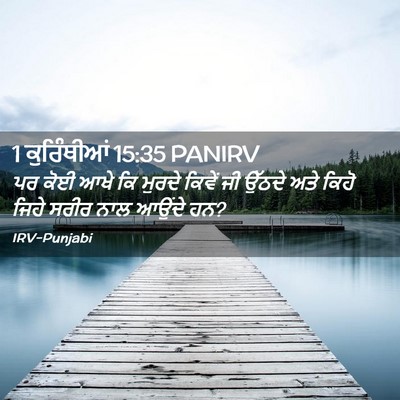 Picture 02 - 1 ਕੁਰਿੰਥੀਆਂ 15:35 PANIRV - ਪਰ ਕੋਈ ਆਖੇ ਕਿ ਮੁਰਦੇ - Bible Verse Picture