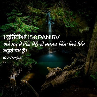 Picture 02 - 1 ਕੁਰਿੰਥੀਆਂ 15:8 PANIRV - ਅਤੇ ਸਭ ਦੇ ਪਿੱਛੋਂ - Bible Verse Picture