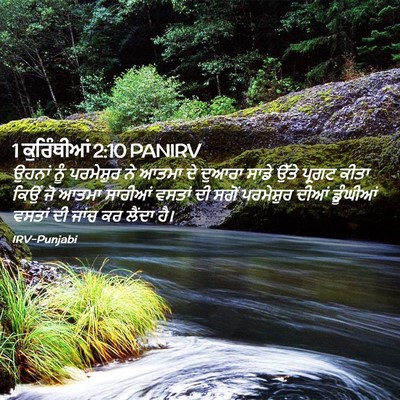 Picture 02 - 1 ਕੁਰਿੰਥੀਆਂ 2:10 PANIRV - ਉਹਨਾਂ ਨੂੰ - Bible Verse Picture