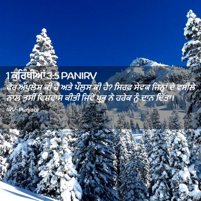 Picture 02 - 1 ਕੁਰਿੰਥੀਆਂ 3:5 PANIRV - ਫੇਰ ਅੱਪੁਲੋਸ ਕੀ ਹੈ - Bible Verse Picture