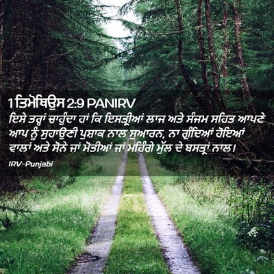 Picture 02 - 1 ਤਿਮੋਥਿਉਸ 2:9 PANIRV - ਇਸੇ ਤਰ੍ਹਾਂ - Bible Verse Picture