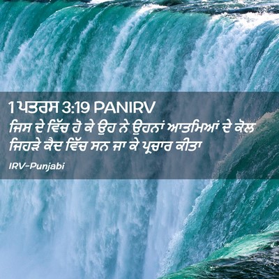 Picture 02 - 1 ਪਤਰਸ 3:19 PANIRV - ਜਿਸ ਦੇ ਵਿੱਚ ਹੋ ਕੇ - Bible Verse Picture