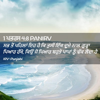Picture 02 - 1 ਪਤਰਸ 4:8 PANIRV - ਸਭ ਤੋਂ ਪਹਿਲਾਂ ਇਹ ਹੈ - Bible Verse Picture