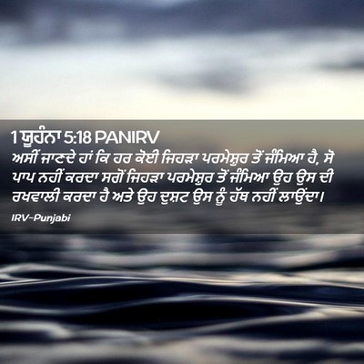 Picture 02 - 1 ਯੂਹੰਨਾ 5:18 PANIRV - ਅਸੀਂ ਜਾਣਦੇ ਹਾਂ ਕਿ - Bible Verse Picture