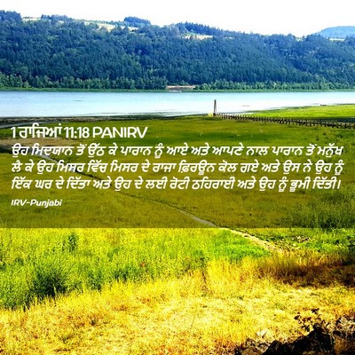 Picture 02 - 1 ਰਾਜਿਆਂ 11:18 PANIRV - ਉਹ ਮਿਦਯਾਨ ਤੋਂ ਉੱਠ - Bible Verse Picture