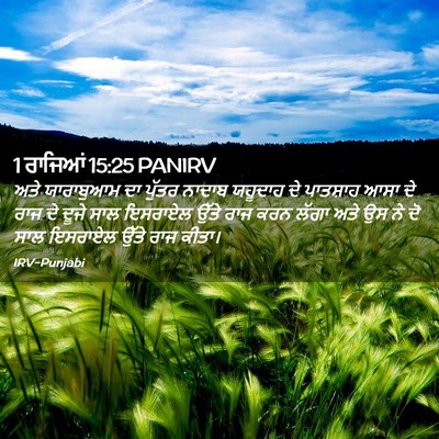 Picture 02 - 1 ਰਾਜਿਆਂ 15:25 PANIRV - ਅਤੇ ਯਾਰਾਬੁਆਮ ਦਾ - Bible Verse Picture