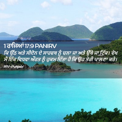 Picture 02 - 1 ਰਾਜਿਆਂ 17:9 PANIRV - ਕਿ ਉੱਠ ਅਤੇ ਸੀਦੋਨ ਦੇ - Bible Verse Picture