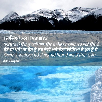 Picture 02 - 1 ਰਾਜਿਆਂ 2:31 PANIRV - ਪਾਤਸ਼ਾਹ ਨੇ ਉਹ ਨੂੰ - Bible Verse Picture