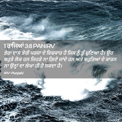 Picture 02 - 1 ਰਾਜਿਆਂ 3:8 PANIRV - ਤੇਰਾ ਦਾਸ ਤੇਰੀ ਪਰਜਾ - Bible Verse Picture