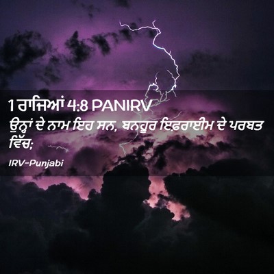 Picture 02 - 1 ਰਾਜਿਆਂ 4:8 PANIRV - ਉਨ੍ਹਾਂ ਦੇ ਨਾਮ ਇਹ - Bible Verse Picture