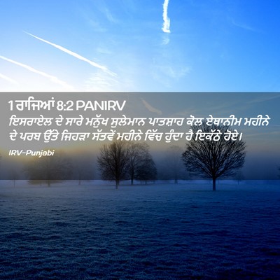 Picture 02 - 1 ਰਾਜਿਆਂ 8:2 PANIRV - ਇਸਰਾਏਲ ਦੇ ਸਾਰੇ - Bible Verse Picture