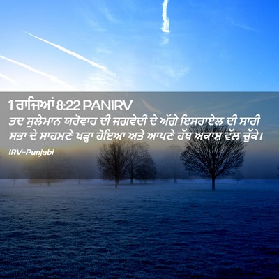 Picture 02 - 1 ਰਾਜਿਆਂ 8:22 PANIRV - ਤਦ ਸੁਲੇਮਾਨ ਯਹੋਵਾਹ - Bible Verse Picture