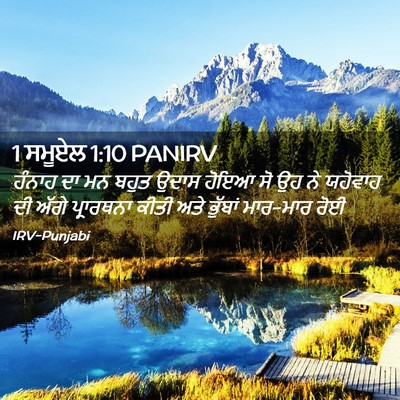 Picture 02 - 1 ਸਮੂਏਲ 1:10 PANIRV - ਹੰਨਾਹ ਦਾ ਮਨ ਬਹੁਤ - Bible Verse Picture