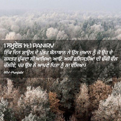 Picture 02 - 1 ਸਮੂਏਲ 14:1 PANIRV - ਇੱਕ ਦਿਨ ਸ਼ਾਊਲ ਦੇ - Bible Verse Picture