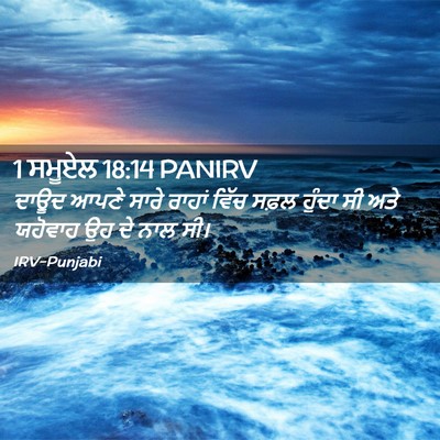 Picture 02 - 1 ਸਮੂਏਲ 18:14 PANIRV - ਦਾਊਦ ਆਪਣੇ ਸਾਰੇ - Bible Verse Picture