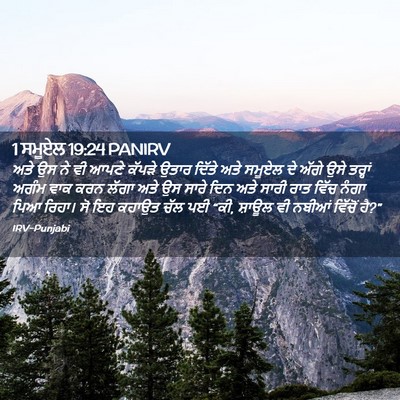 Picture 02 - 1 ਸਮੂਏਲ 19:24 PANIRV - ਅਤੇ ਉਸ ਨੇ ਵੀ ਆਪਣੇ - Bible Verse Picture