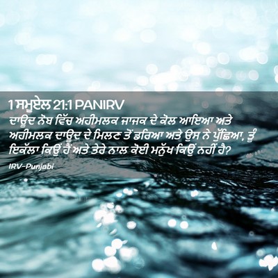 Picture 02 - 1 ਸਮੂਏਲ 21:1 PANIRV - ਦਾਊਦ ਨੋਬ ਵਿੱਚ - Bible Verse Picture