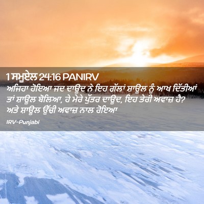Picture 02 - 1 ਸਮੂਏਲ 24:16 PANIRV - ਅਜਿਹਾ ਹੋਇਆ ਜਦ ਦਾਊਦ - Bible Verse Picture