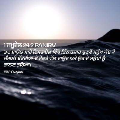 Picture 02 - 1 ਸਮੂਏਲ 24:2 PANIRV - ਤਦ ਸ਼ਾਊਲ ਸਾਰੇ - Bible Verse Picture