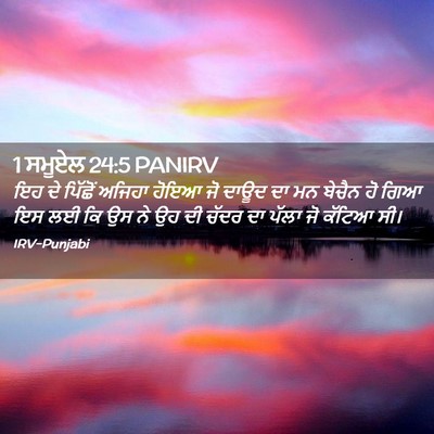 Picture 02 - 1 ਸਮੂਏਲ 24:5 PANIRV - ਇਹ ਦੇ ਪਿੱਛੋਂ ਅਜਿਹਾ - Bible Verse Picture