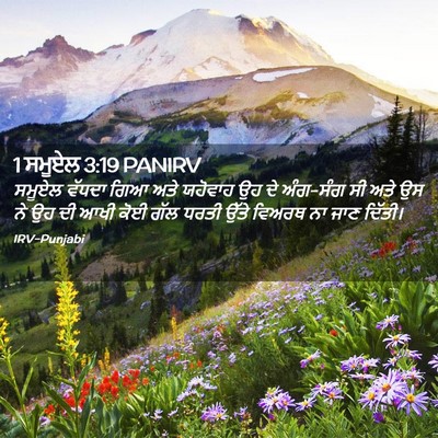 Picture 02 - 1 ਸਮੂਏਲ 3:19 PANIRV - ਸਮੂਏਲ ਵੱਧਦਾ ਗਿਆ - Bible Verse Picture