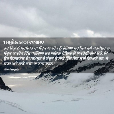 Picture 02 - 1 ਸਮੂਏਲ 5:10 PANIRV - ਤਦ ਉਨ੍ਹਾਂ ਨੇ - Bible Verse Picture