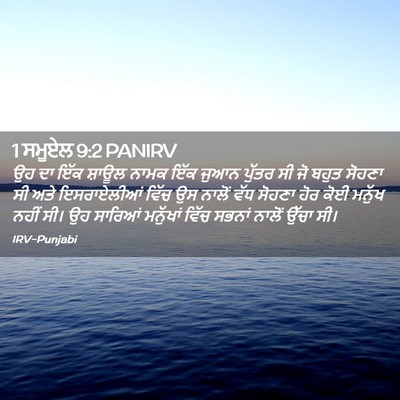 Picture 02 - 1 ਸਮੂਏਲ 9:2 PANIRV - ਉਹ ਦਾ ਇੱਕ ਸ਼ਾਊਲ - Bible Verse Picture