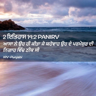 Picture 02 - 2 ਇਤਿਹਾਸ 14:2 PANIRV - ਆਸਾ ਨੇ ਉਹ ਹੀ ਕੀਤਾ - Bible Verse Picture