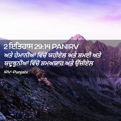 Picture 02 - 2 ਇਤਿਹਾਸ 29:14 PANIRV - ਅਤੇ ਹੇਮਾਨੀਆਂ - Bible Verse Picture