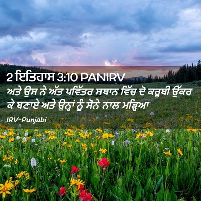 Picture 02 - 2 ਇਤਿਹਾਸ 3:10 PANIRV - ਅਤੇ ਉਸ ਨੇ ਅੱਤ - Bible Verse Picture