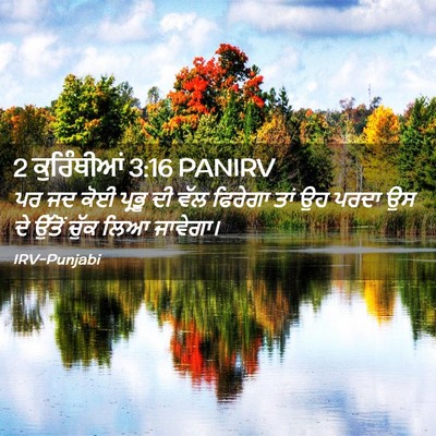 Picture 02 - 2 ਕੁਰਿੰਥੀਆਂ 3:16 PANIRV - ਪਰ ਜਦ ਕੋਈ ਪ੍ਰਭੂ ਦੀ - Bible Verse Picture